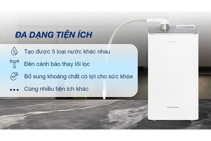 Hình ảnh sản phẩm - [TK-AS500-ZVN] Máy Lọc Nước Ion Kiềm Panasonic 3 Tấm Điện Cực