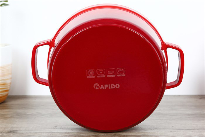Hình ảnh sản phẩm - [RK24-RD] Nồi Gang Đúc Chống Dính Rapido 24cm