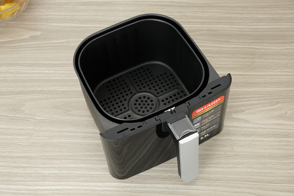 Hình ảnh sản phẩm - [KF-AF55EV-BK] Nồi Chiên Không Dầu Sharp 5.5 Lít
