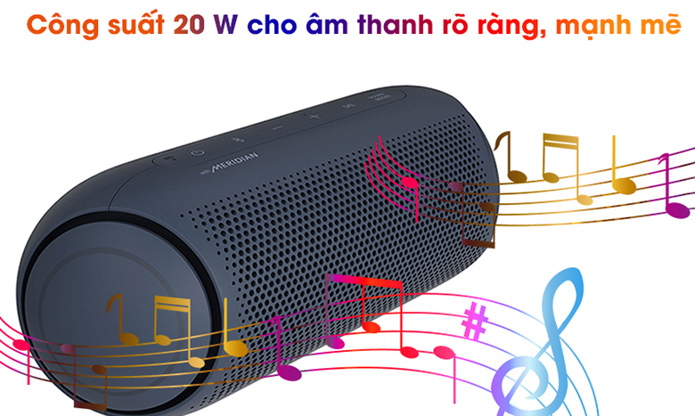 Loa Bluetooth LG Xboom Go PL5 Xanh Đen công suất 20w