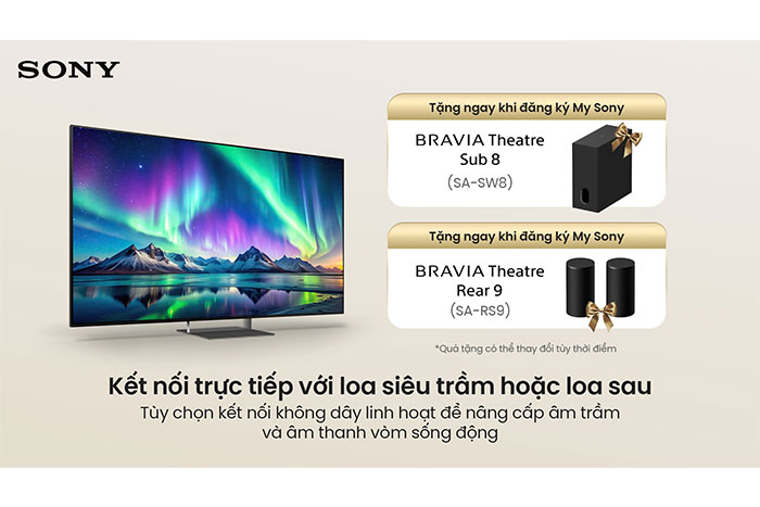 Hình ảnh sản phẩm - [K-85XR90M2] Sony Google TV True RGB BRAVIA 9 II 85 Inch
