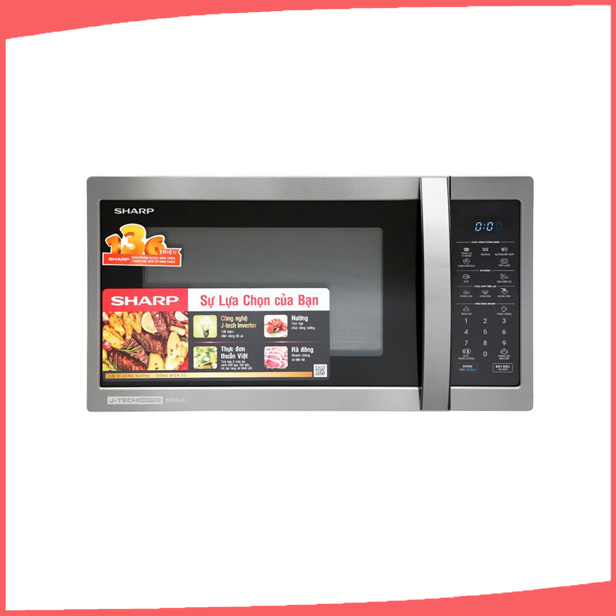 Hình ảnh sản phẩm - [R-G728XVN-BST] Lò Vi Sóng Sharp 28 Lít