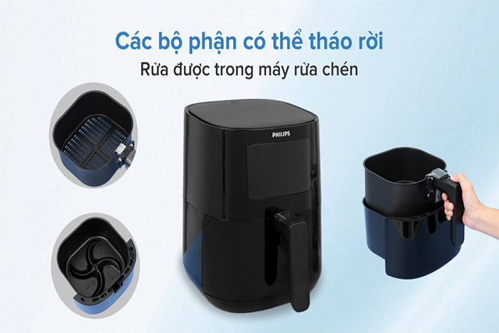 Hình ảnh sản phẩm - [HD9252/90] Nồi Chiên Không Dầu Philips 4.1 Lít