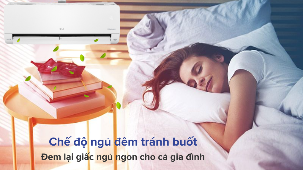 Máy lạnh LG Inverter 1.5 HP V13APFP - Chế độ ngủ đêm tránh buốt