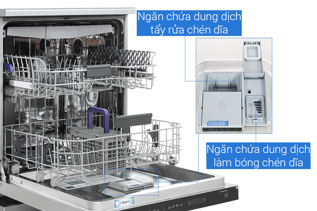 Hình ảnh sản phẩm - [DEN48520X] Máy rửa bát Beko 16 bộ 