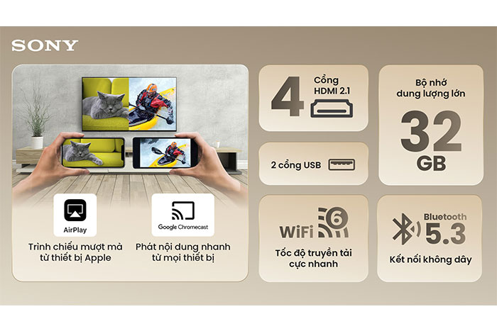 Hình ảnh sản phẩm - [K-85XR30M2] Sony Google Smart TV BRAVIA 3 II 85 Inch
