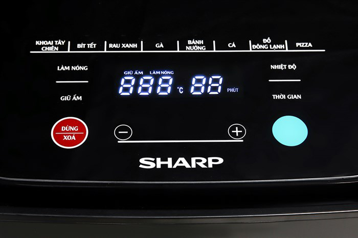 Hình ảnh sản phẩm - [KF-AF70EV-BK] Nồi Chiên Không Dầu Sharp 7.0 Lít