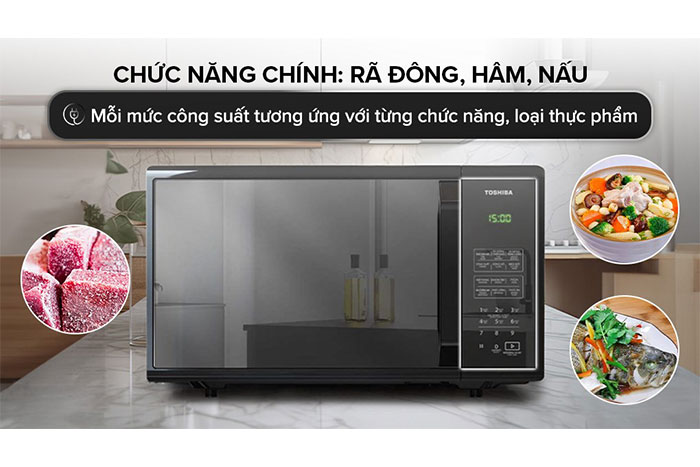 Hình ảnh sản phẩm - [MM-EM25PE(BM)] Lò Vi Sóng Toshiba 25 Lít