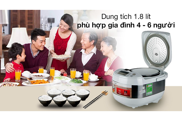 Hình ảnh sản phẩm - [RK752168] Nồi Cơm Điện Tử Tefal 1.8 Lít