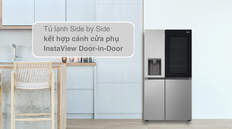 Thiết kế - Tủ lạnh LG Inverter 635 lít Side By Side InstaView Door-in-Door GR-G257SV