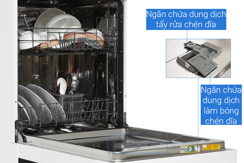 Hình ảnh sản phẩm - [WFE2B19] Máy rửa chén độc lập Whirlpool 13 bộ