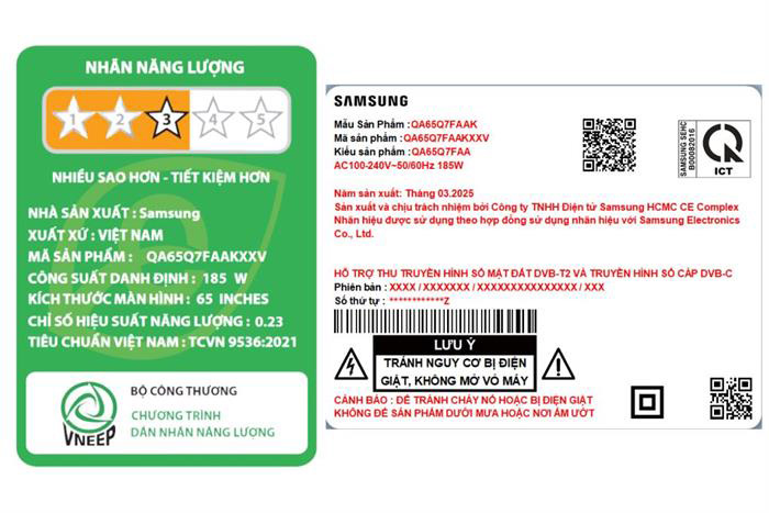 Hình ảnh sản phẩm - [QA65Q7FAAKXXV] Smart Tivi QLED Samsung AI 4K 65 Inch