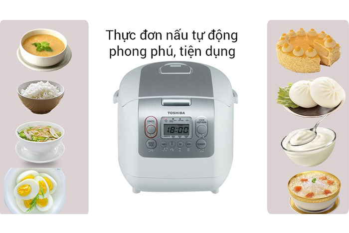 Hình ảnh sản phẩm - [RC-10NMFVN(WT)] Nồi Cơm Điện Tử Toshiba 1 Lít