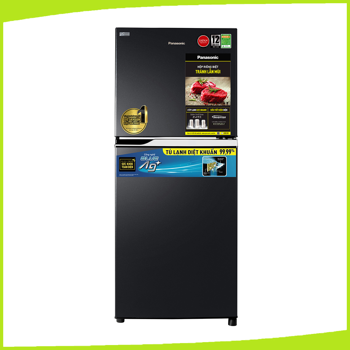 Hình ảnh sản phẩm - [NR-TV261BPKV] Tủ lạnh Panasonic Inverter 234 lít