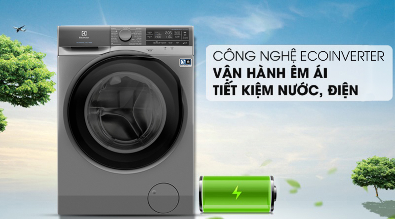 Máy giặt Electrolux Inverter 11 kg EWF1141AESA - Siêu tiết kiệm nước – điện nhờ công nghệ Inverter