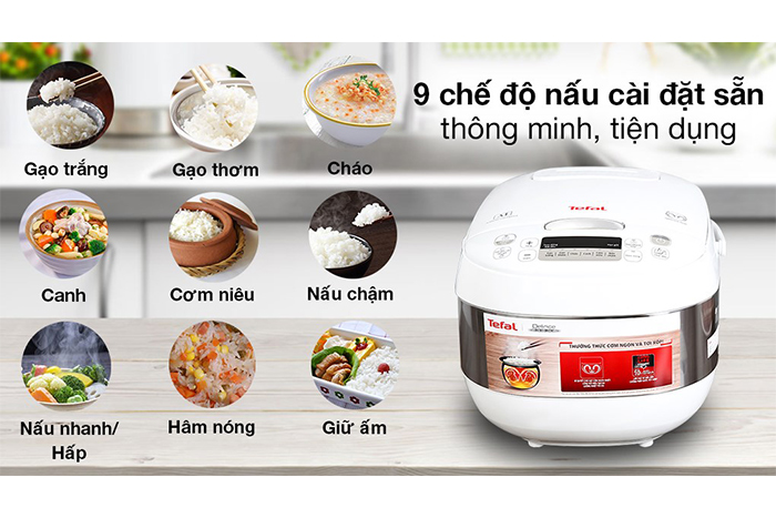 Hình ảnh sản phẩm - [RK752168] Nồi Cơm Điện Tử Tefal 1.8 Lít