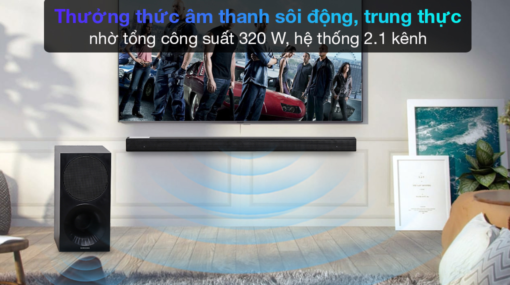 Công suất cao mạnh mẽ - Loa Thanh Samsung HW-M450