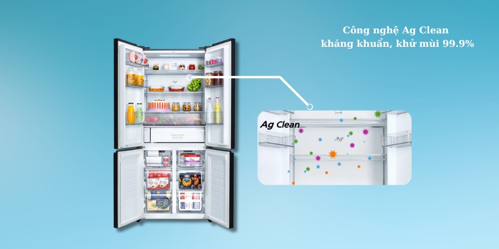 Ag Clean kháng khuẩn, khử mùi 99.9%