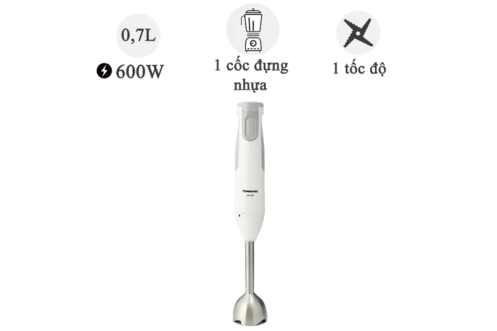 Hình ảnh sản phẩm - [MX-GS1WRA] Máy Xay Sinh Tố Cầm Tay Panasonic 600W