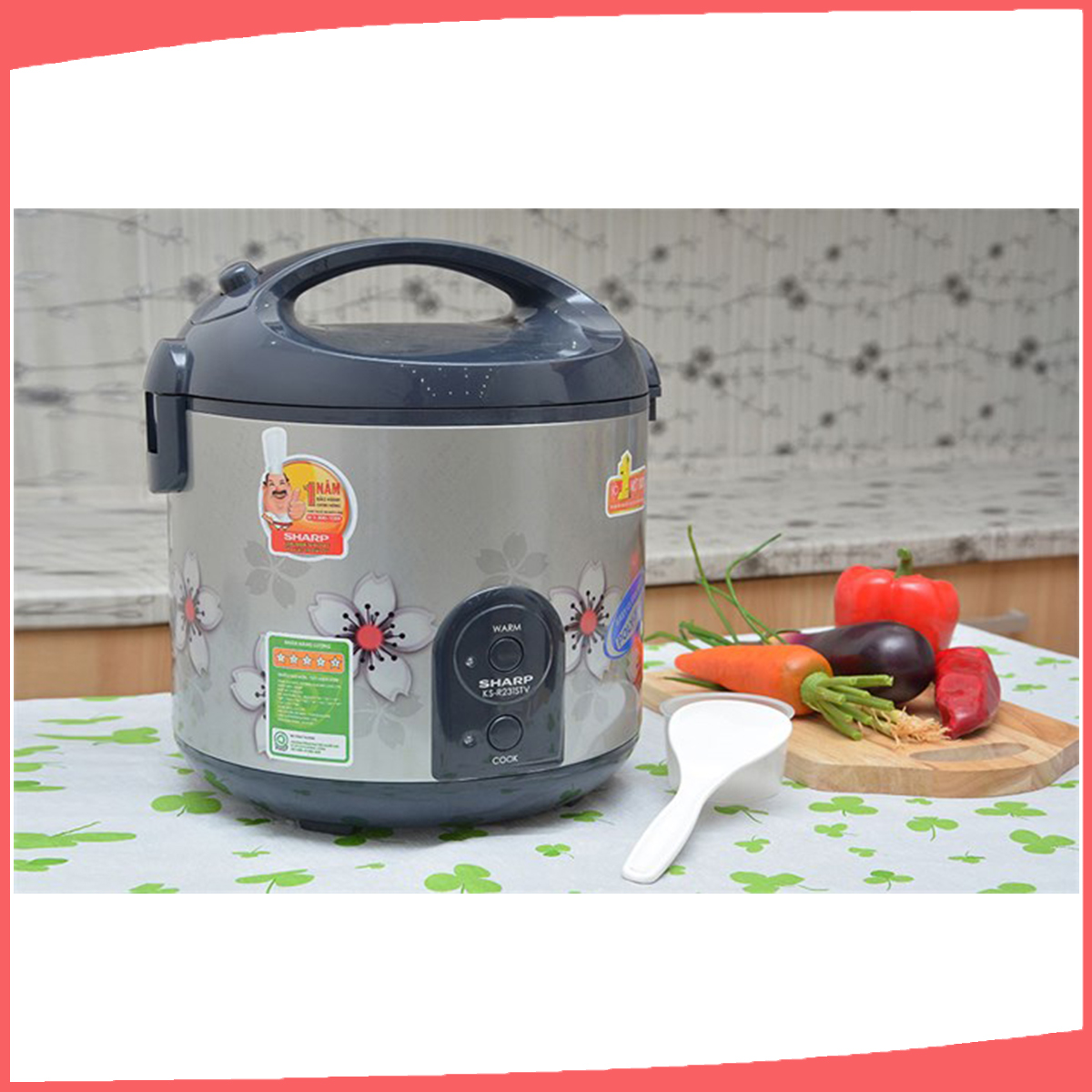 Hình ảnh sản phẩm - [KS-R231STV] Nồi Cơm Điện Sharp 2.2 Lít