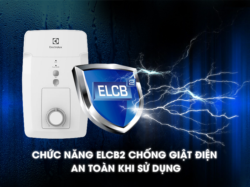 Máy nước nóng Electrolux EWE451GX-DWR có cầu dao chống giật điện