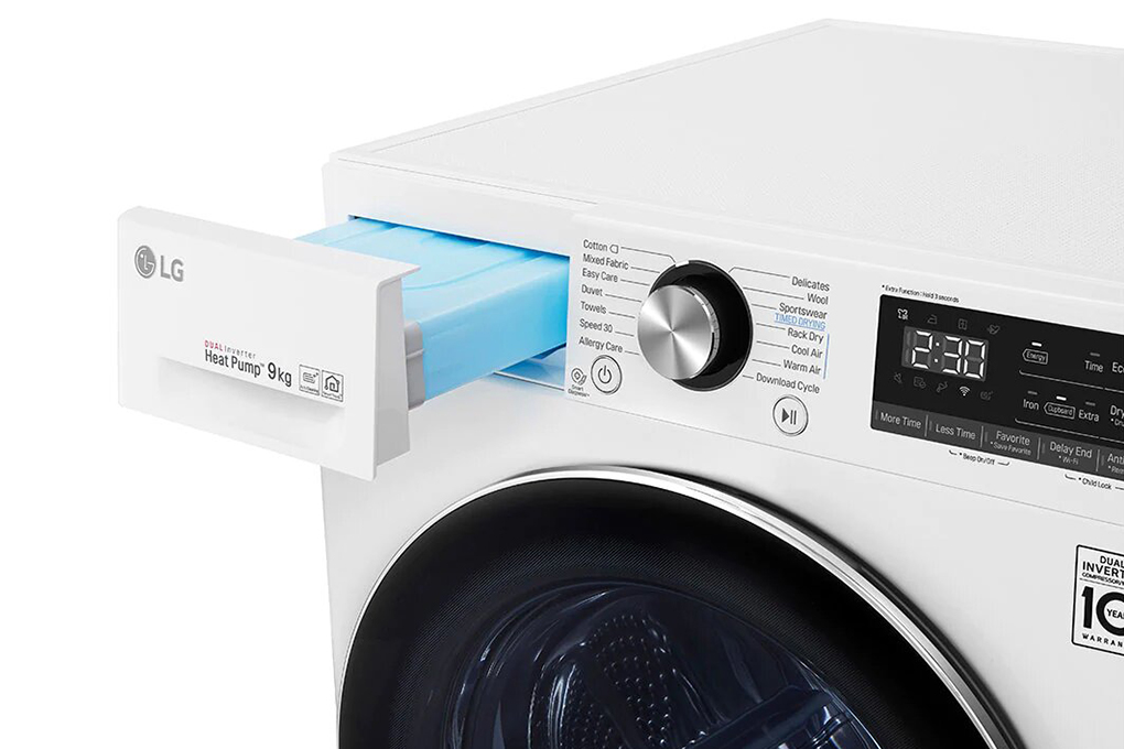 Hình ảnh sản phẩm - [DVHP09W] Máy sấy bơm nhiệt LG 9 kg