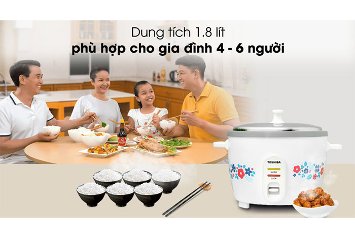 Hình ảnh sản phẩm - [RC-18MH2PV(F)] Nồi Cơm Điện Toshiba 1.8 Lít