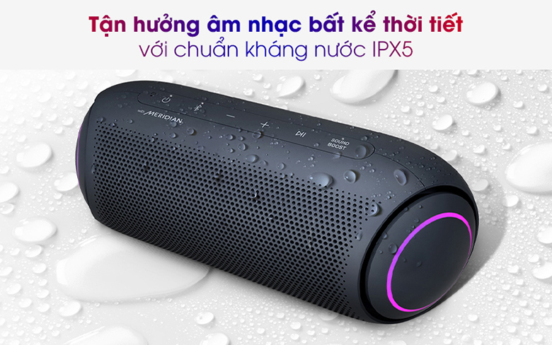 Loa Bluetooth LG Xboom Go PL5 Xanh Đen chống nước