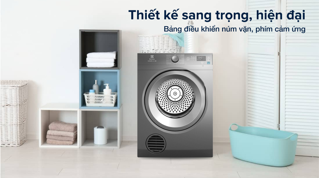 Máy sấy thông hơi Electrolux 8.5 kg EDV854N3SB - Thiết kế