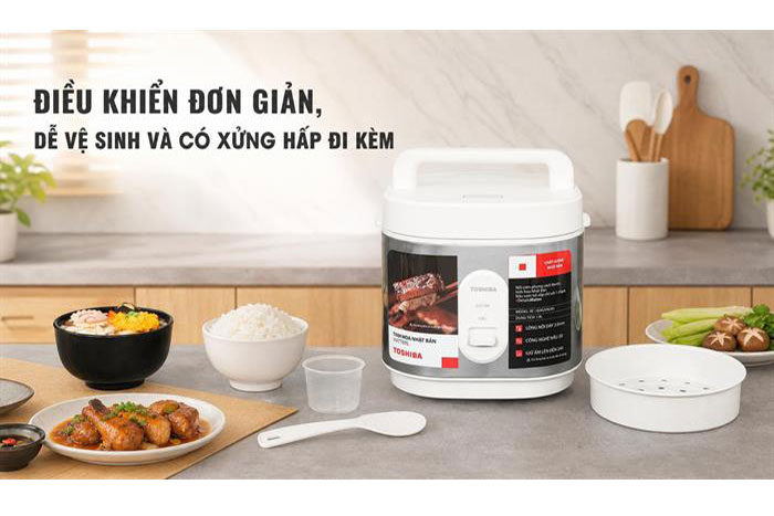 Hình ảnh sản phẩm - [RC-18JRUVN(W)] Nồi Cơm Điện Toshiba 1.8 Lít