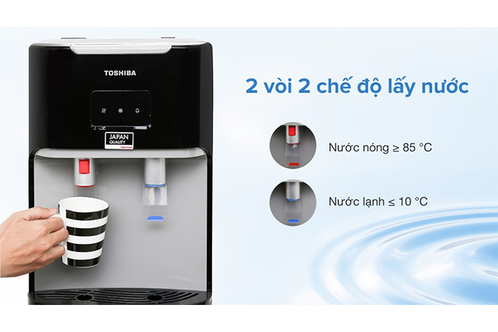 Hình ảnh sản phẩm - [ RWF-W1669BV(K1) ] Máy Nước Nóng Lạnh Toshiba