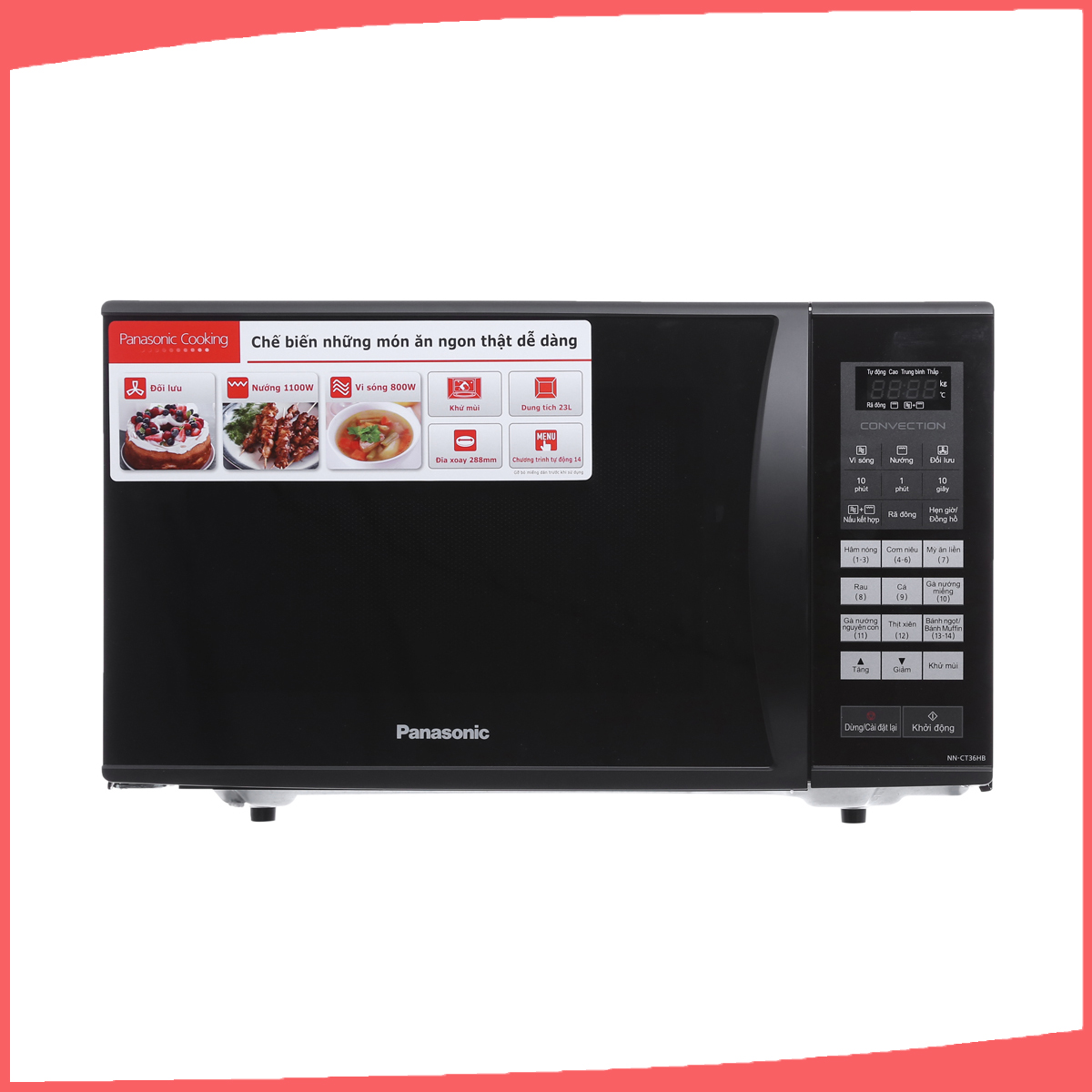 Hình ảnh sản phẩm - [NN-CT36HBYUE] Lò vi sóng có nướng Panasonic 23 lít - NN-CT36HBYUE