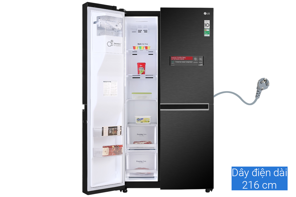 Hình ảnh sản phẩm - [GR-D247MC] Tủ lạnh LG Inverter 601 lít GR-D247MC