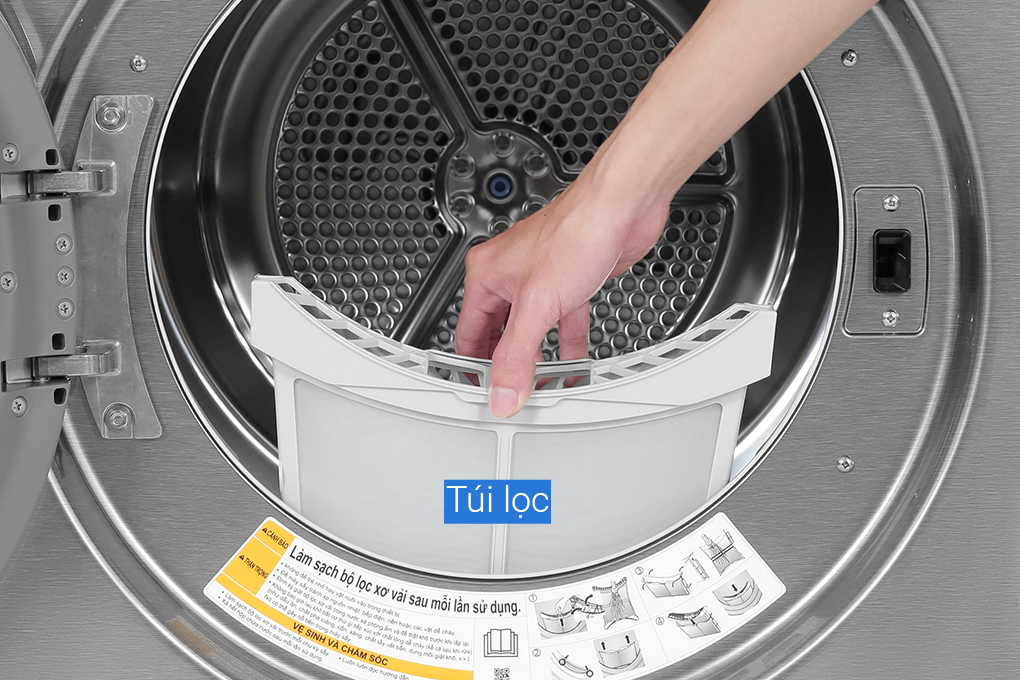 Hình ảnh sản phẩm - [DVHP50P] Máy sấy bơm nhiệt LG 10.5 kg