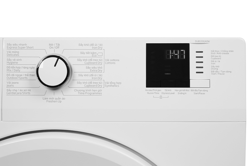 Hình ảnh sản phẩm - [DU8133GA0W] Máy sấy ngưng tụ Beko 8 Kg 