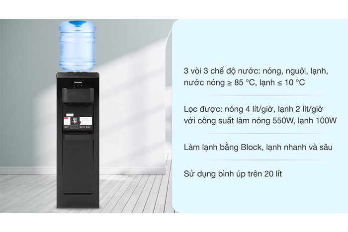 Hình ảnh sản phẩm - [ RWF-W1917TV ] Máy Nước Nóng Lạnh Toshiba
