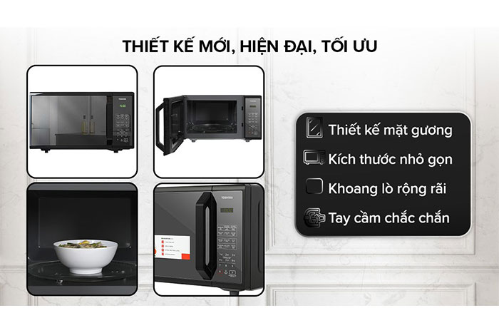 Hình ảnh sản phẩm - [MM-EM25PE(BM)] Lò Vi Sóng Toshiba 25 Lít