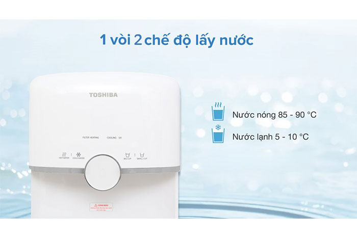 Hình ảnh sản phẩm - [TWP-W1643SV] Máy Lọc Nước RO Nóng Lạnh Toshiba 4 Lõi