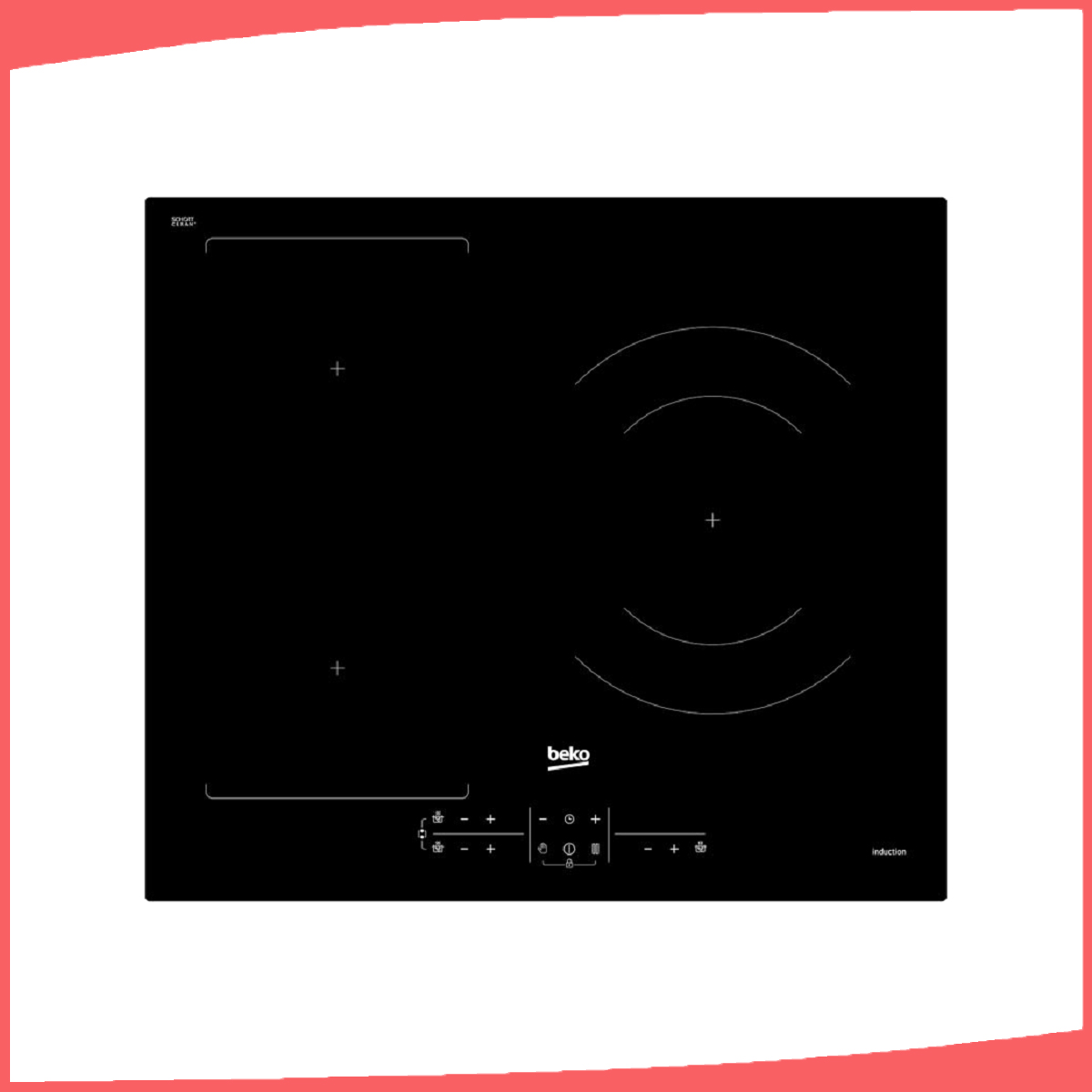 Hình ảnh sản phẩm - [HII63200FHT] Bếp Từ 3 Vùng Nấu Beko 