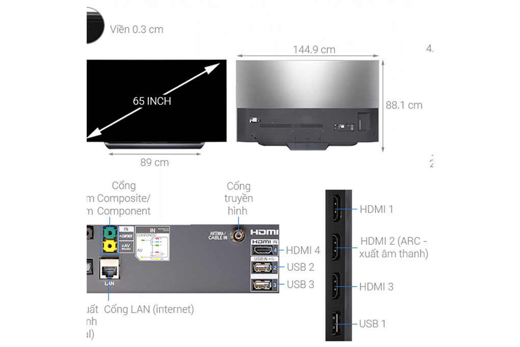 Hình ảnh sản phẩm - [OLED65C8PTA] Smart Tivi OLED LG 4K 65 inch OLED65C8PTA