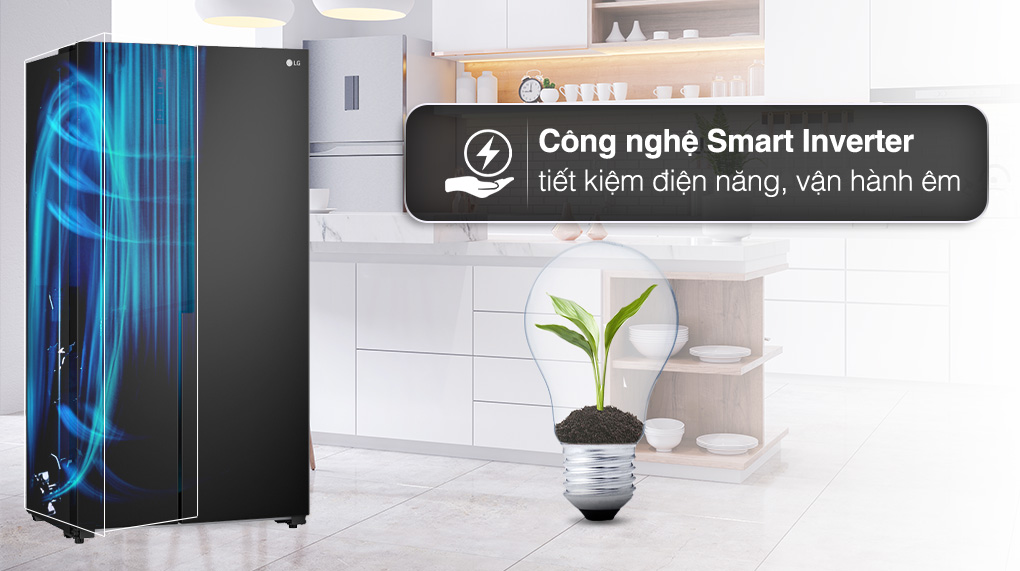 Tủ lạnh LG Inverter 519 lít GR-B256BL