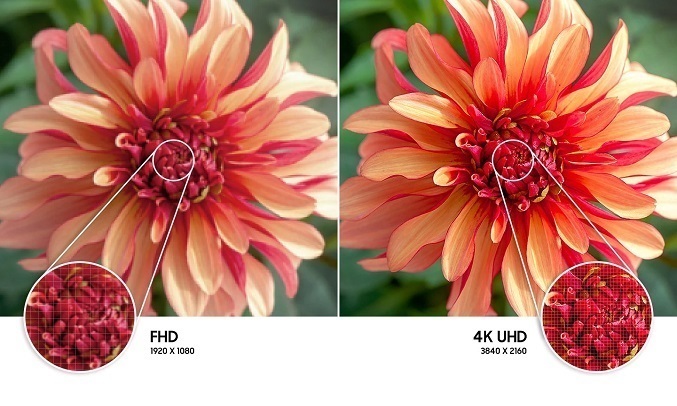 Smart Tivi Samsung Crystal UHD 4K 65 inch UA65AU8000KXXV - Độ phân giải 4K