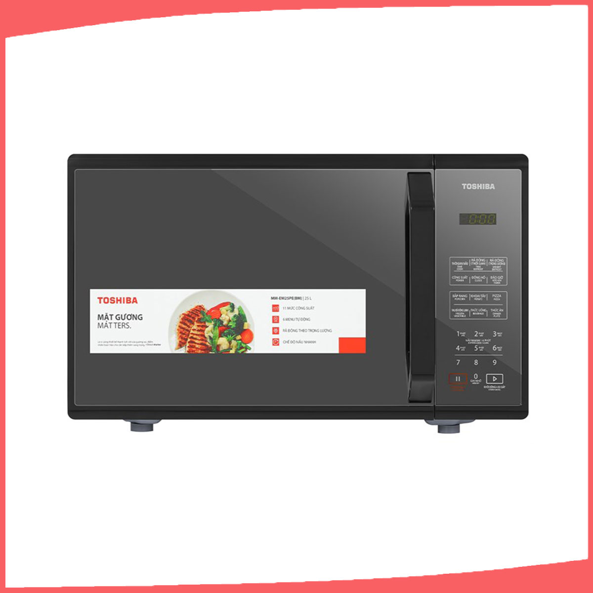 Hình ảnh sản phẩm - [MM-EM25PE(BM)] Lò Vi Sóng Toshiba 25 Lít