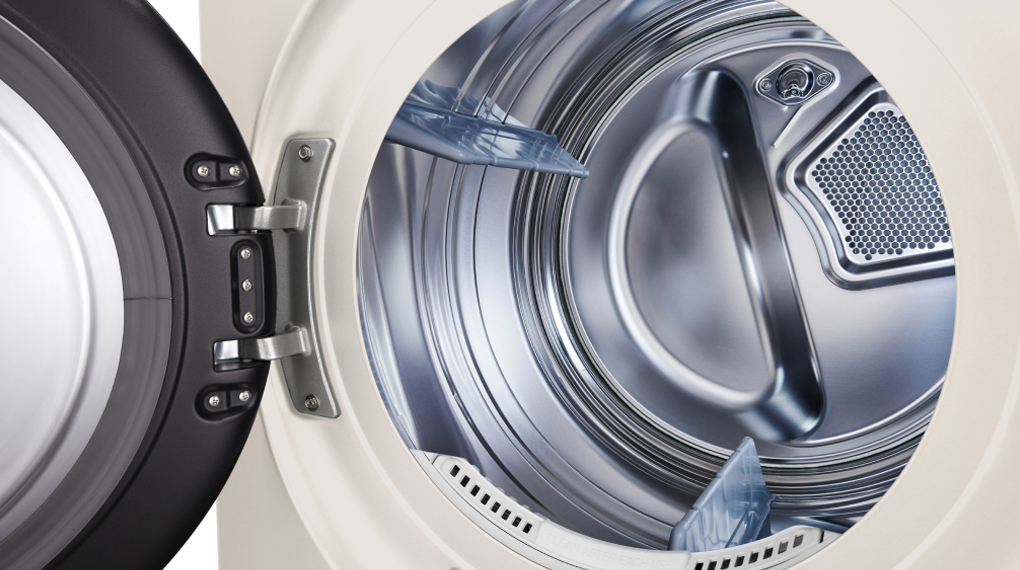 Tháp giặt sấy LG WashTower Inverter giặt 14 kg - sấy 10 kg WT1410NHE - Lồng giặt bằng thép không gỉ
