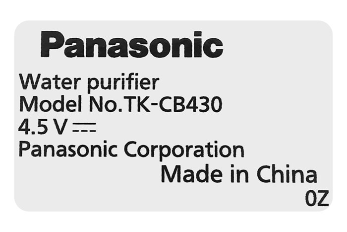 Hình ảnh sản phẩm - [TK-CB430-ZEX] Máy Lọc Nước UF Âm Tủ Panasonic 3 Lõi