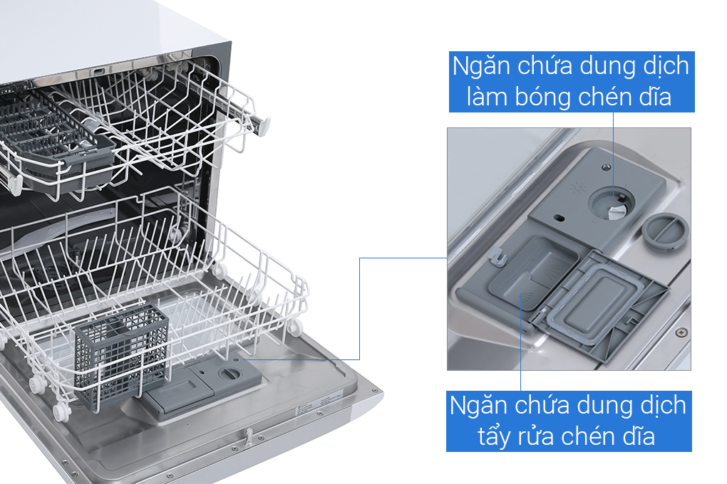 Hình ảnh sản phẩm - [ESF6010BW] Máy rửa chén mini Electrolux 