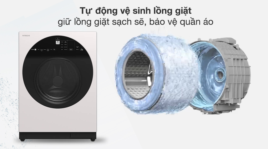 Máy giặt Hitachi Inverter 10 kg BD-100GV WH - Tiện ích