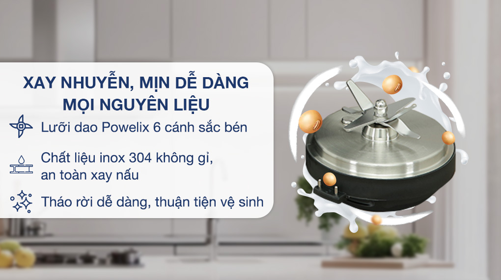 Máy làm sữa hạt đa năng Tefal BL83SD66 - Lưỡi dao 6 cánh