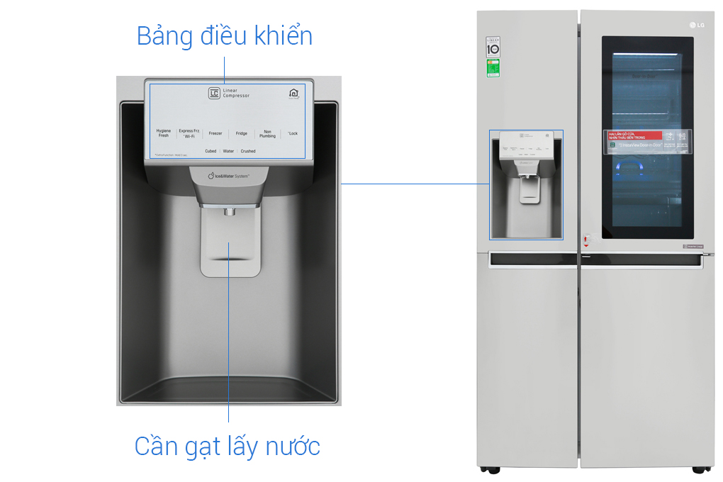 Hình ảnh sản phẩm - [GR-X247JS] Tủ lạnh LG Door-in-Door Inverter 601 lít