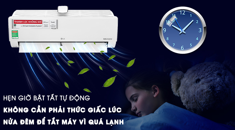 Máy lạnh LG Inverter 1 HP V10APFUV - Hẹn giờ bật tắt máy